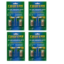 (4 pack of 2) UltraFine Bit Twofers Double Plated Diamond Coated Drill Bits