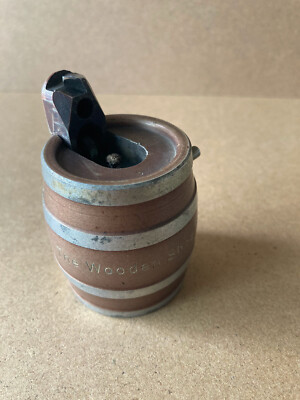 1940s BAIER Germany Beer Barrel Lighter The Wooden Shoe Brewing Co. Minster, OH