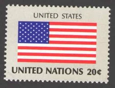 UN. 362. 20c. Flag of  US.  Mint. NH. 1981