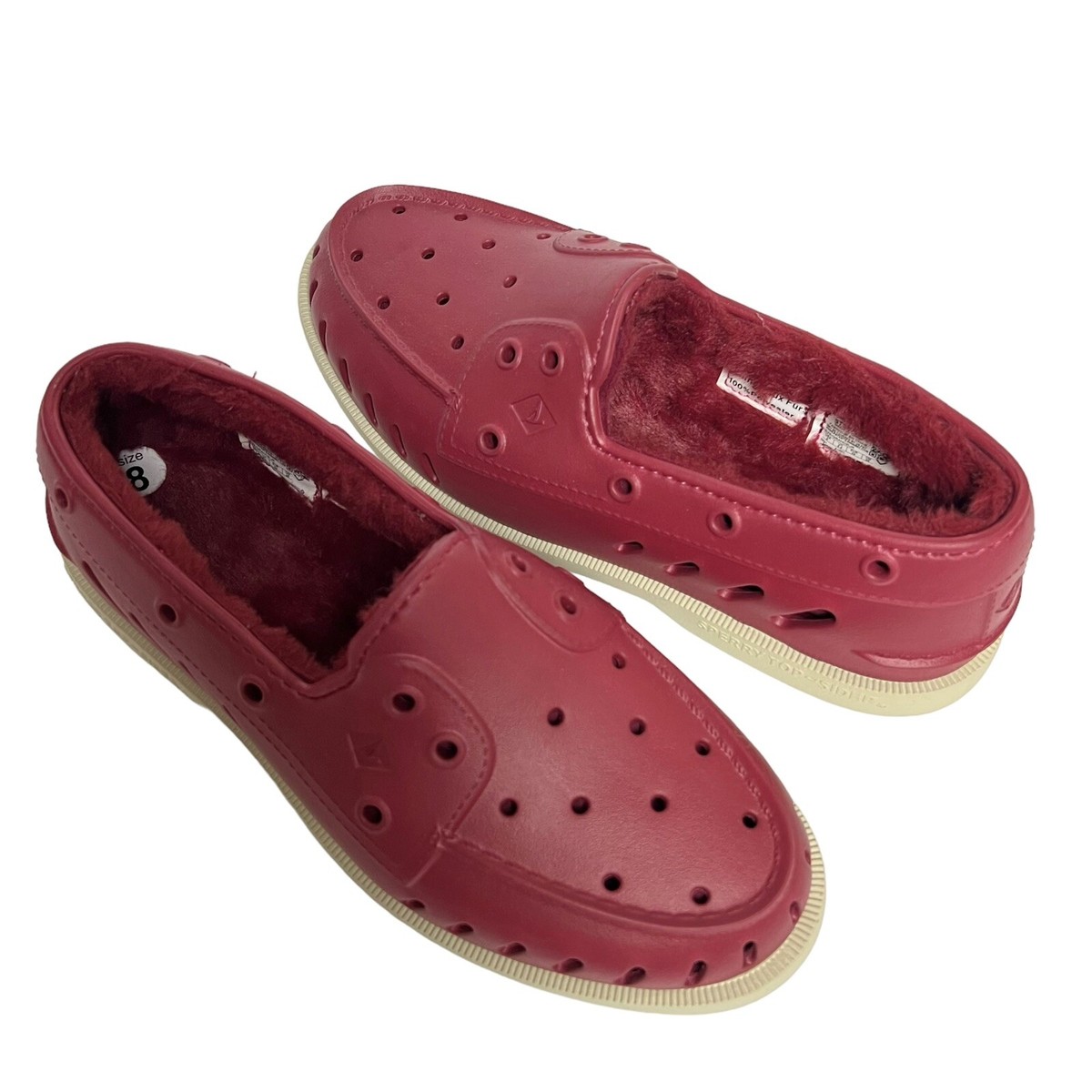Sperry Top Sider Float Boat Shoes Size 8 Rubber Cozy Cut 