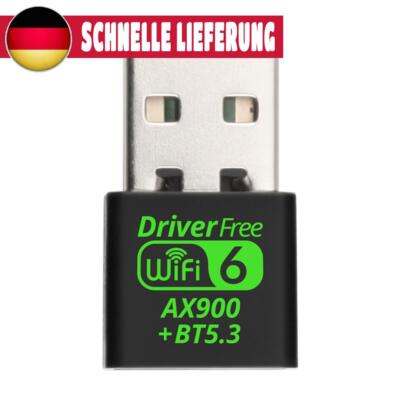 Bluetooth-Compatible 2in1 Dongle 900Mbps USB WiFi Network Wireless Wlan Receiver