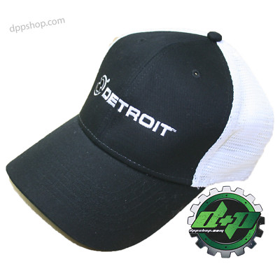 L/xl Detroit Diesel Fitted Ball Cap Semi Trucker Hat Mesh Back