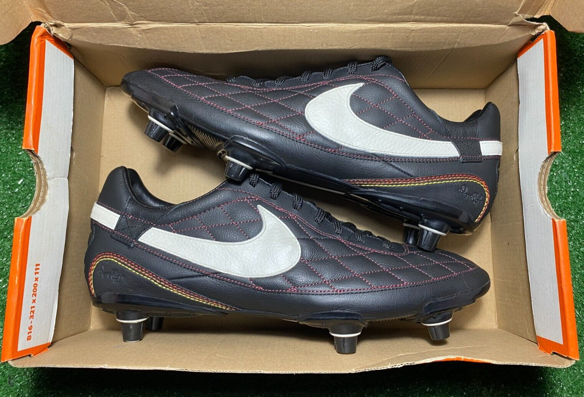 NEW 2008 Nike Tiempo FG Dois Pro Legend Black White R10 Ronaldinho