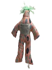 NWT Dammit Doll Classic Birds Of A Feather Print Pink, Blue, Green, Yellow