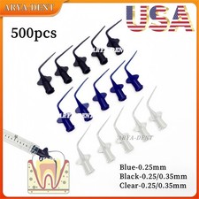 Disposable Dental Endo Irrigation Needle Tip Root Canal Rinsing Syringe Tips