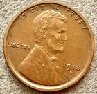 1918-D  Lincoln Wheat Cent - [XF EF] Extremely Fine - Some Blemish Spots ~ C347