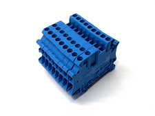 Phoenix Contact UT 2,5-TWIN BU Blue Terminal Block 24A 500V 3044526 LOT OF 9
