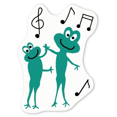 Aufkleber Sticker ''Frosch tanzt die Nacht weg'' (DW044315)