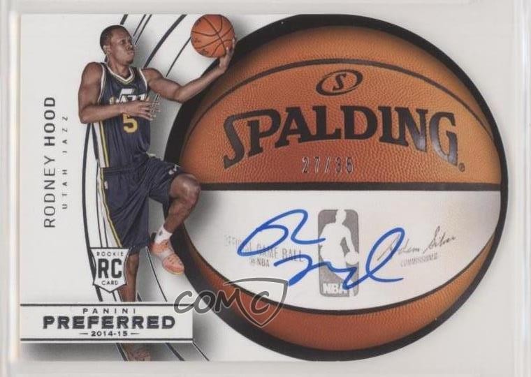2014 Panini Preferred Roundball Die-Cut 27/35 Rodney Hood #31 Rookie Auto RC 0a6