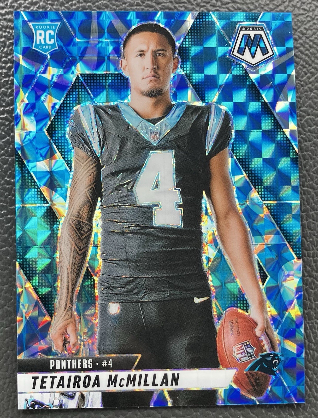 2025 Mosaic- Tetairoa McMillan Variations Reactive Blue Prizm #274 RC