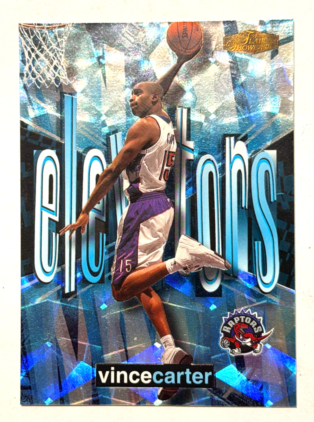 Fleer 1999-00 Flair Showcase Elevators Vince Carter #1 Toronto Raptors Insert