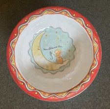 BABY CIE Dani Wish On a Star MELAMINE Infant Feeding BOWL Bunny Moon Oneida CUTE