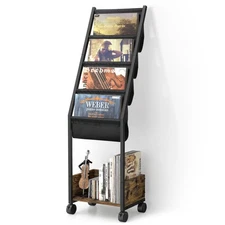Keebofly Vinyl Record Storage, Record Holder Up to 100 Albums, Record Stand