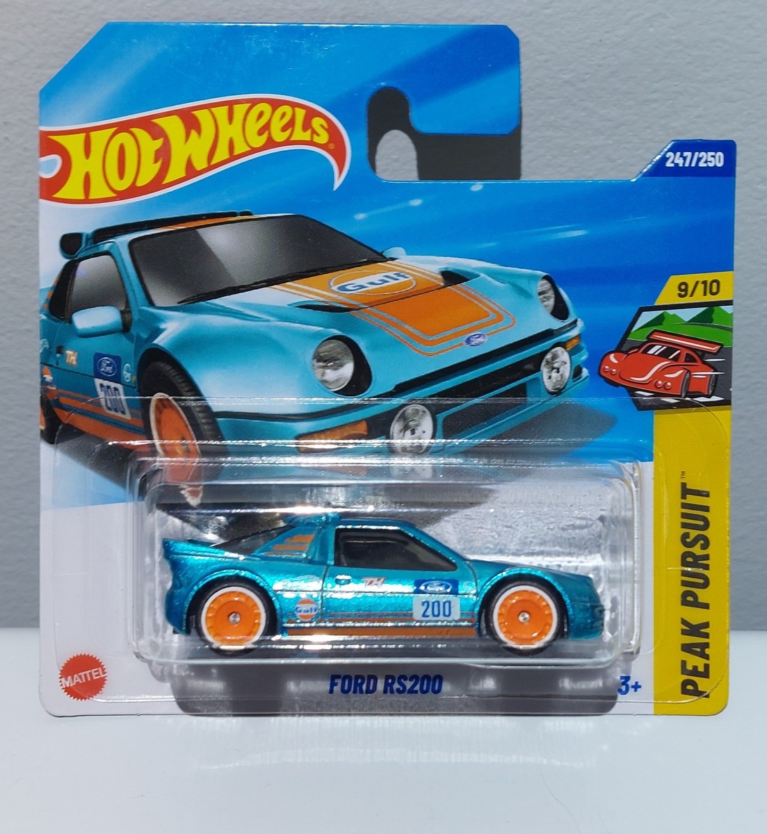 Hot Wheels New 2025 Super Treasure Hunt Ford RS200 Gulf