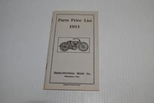 HARLEY DAVIDSON MOTOR CO PARTS PRICE LIST 1911 -  (LTA58)