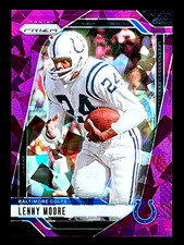 2024 Panini Prizm Lenny Moore Purple Cracked Ice 212/225 Baltimore Colts #296