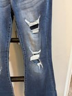 KanCan Women's Medium Wash Blue Distressed Stretch Bootcut Denim Jeans — photo 4
