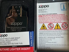 ZIPPO  BUTANE LIGHTER INSERT DOUBLE TORCH GAS LIGHTER NEW