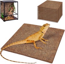 10x Reptile Carpet Mat Natural Coconut Fiber Liner Mat for Bearded Dragon Turtle
