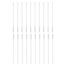 20Pcs Straw Cleaner Brush Set 12 Inch Length 12mm OD Nylon Bristles, White