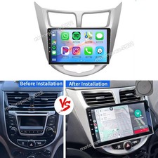 For 2012-2017 Hyundai Accent Apple CarPlay Car Radio Android 15 GPS Stereo WIFI
