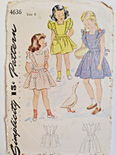 Simplicity 4636 Dress Pinafore Apron Sewing P...
