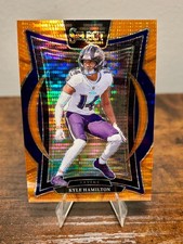 Kyle Hamilton 2025 Select Neon Orange Pulsar  Prizm 4/7 Concourse Ravens