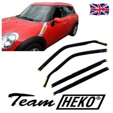 Wind Deflectors Fits Mini Cooper 2011-2014 5-Door 4-Pcs Set Tinted Heko