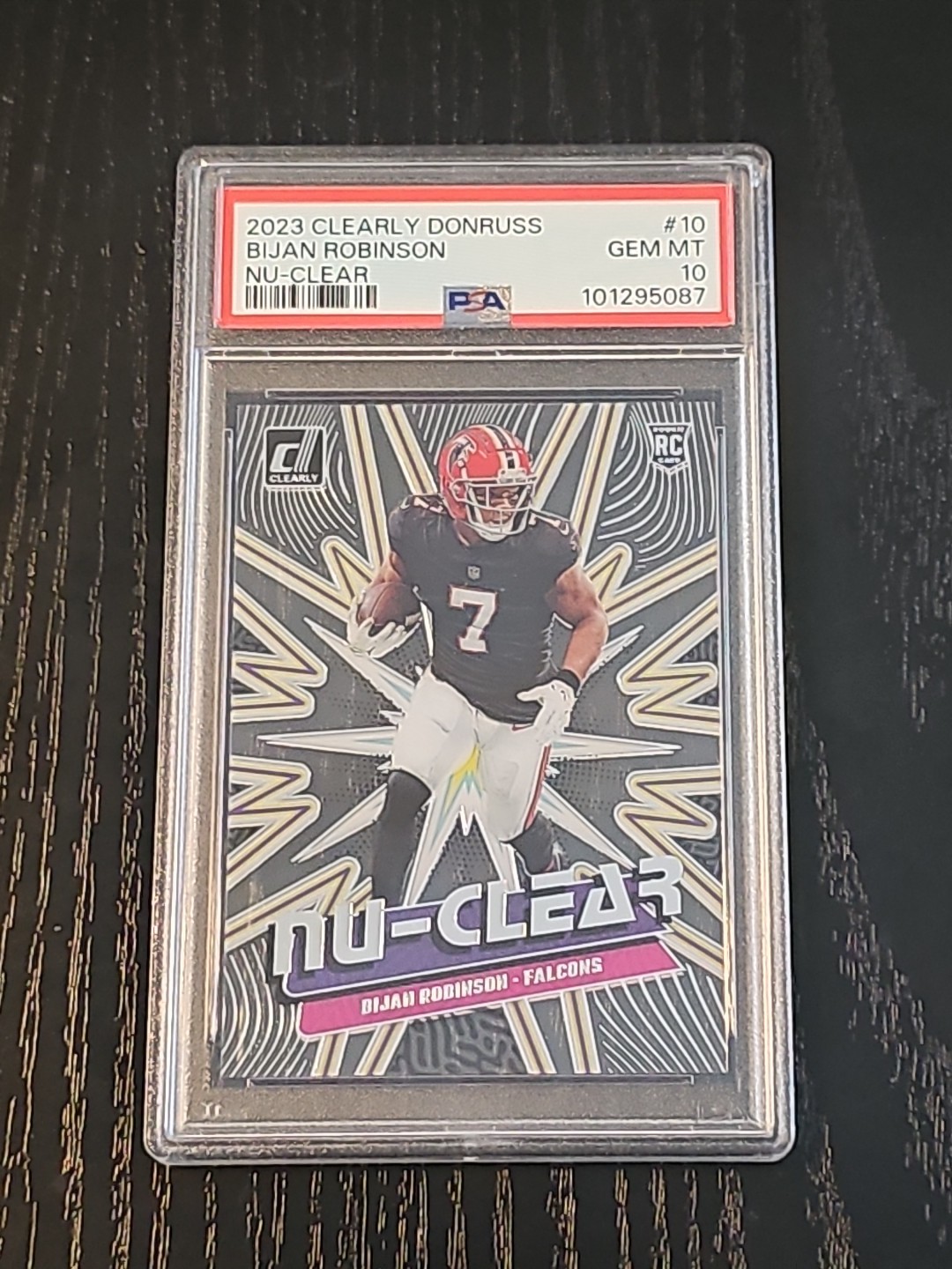 Bijan Robinson Panini Clearly Donruss NU-Clear #10 Base