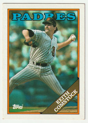 1988 Topps Keith Comstock #778 RC Blue Padres Variation Rookie