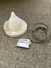 1/2 Dozen Everguard TPO Plus White Vent Boot 1” To 6” 8513920 Roofing Supplies