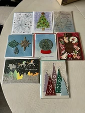 BRAND New Lot of 8 Papyrus Embelish 3D Chritmas  Cards