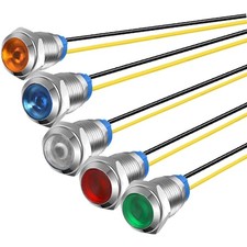 LED Signallampe 230V  Metall 10mm Controlleuchte Warnlampe