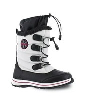 Totes Kids Girls Alpine Mackenzie Winter Boots White Black Thermolite Size 5 M