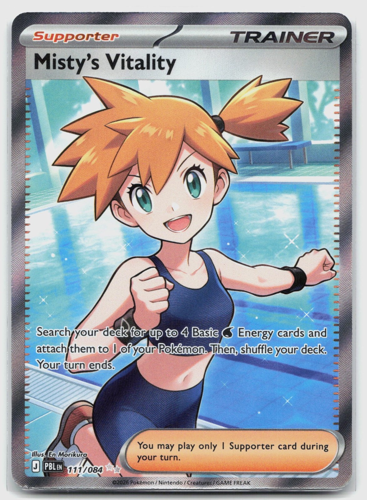 Misty's Vitality 111/084 (NM) - Pitch Black - Ultra Rare - Pokemon TCG
