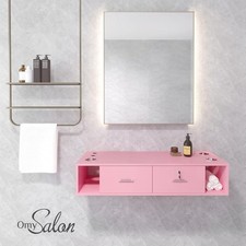 Salon Wall Mount Hair Styling Station Barber Beauty Salon Spa Locking Drawers