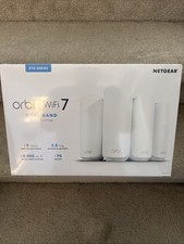 NETGEAR - Orbi 370 Series BE5000 Dual-Band Mesh Wi-Fi 7 System 4-pack - White
