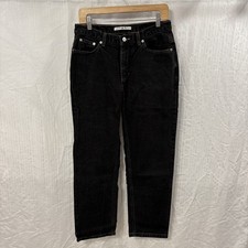 Vintage 2002 Tommy Hilfiger Straight Leg Black Denim Jeans Y2K Women's Size 10