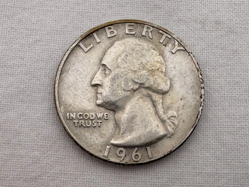 1961 D U.S. Washington Silver Quarter IU-34