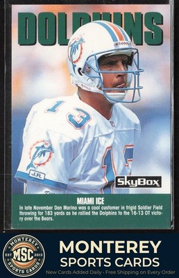 Dan Marino 1992 SkyBox Impact #291 Miami Dolphins