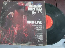 Johnny Winter And Live- LP Columbia 33651-Classic Rock - 1971-plays vg+