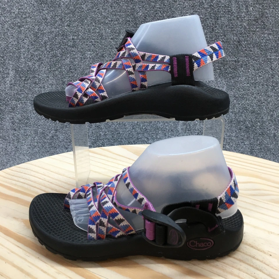 Босоножки женские Chaco 5 ZX/2 классические с ремешками с ремешками J105514 фиолетово-черные - Изображение 2 из 4