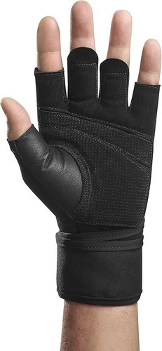Harbinger Pro Wristwrap Gloves 2.0 10526 Weightlifting Unisex M Black SRT249 - Picture 5 of 12