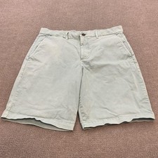 Gap Shorts Mens 34 Green Chino Flat Front Str...