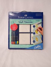 Faber-Castell Watercolor Canvas Art Kit For Creating "Shell Treasures" Paintings