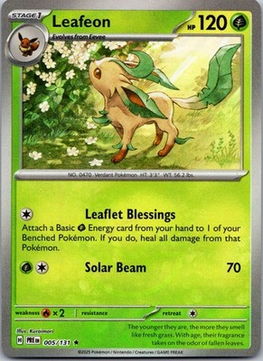 Leafeon 005/131 Poke Ball Pattern SV: Prismatic Evolutions NM