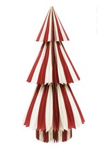 Honeycomb 35 Tall Paper Tree - Red White Christmas Decoration by Holiday Time