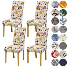 HZDHCLH Chair Covers for Dining Room Set of 4,Stretch Spandex Parsons Chair S...
