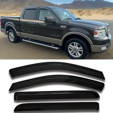 Window Visors Rain Guards Side Vent Deflectors for Ford F150 SuperCrew 2004-2008