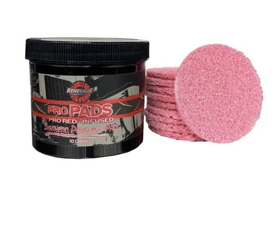 #ad #ad LRSRPPRPAD Pro Pads: Renegade Pro Red Infused Polishing Pads $46.87
